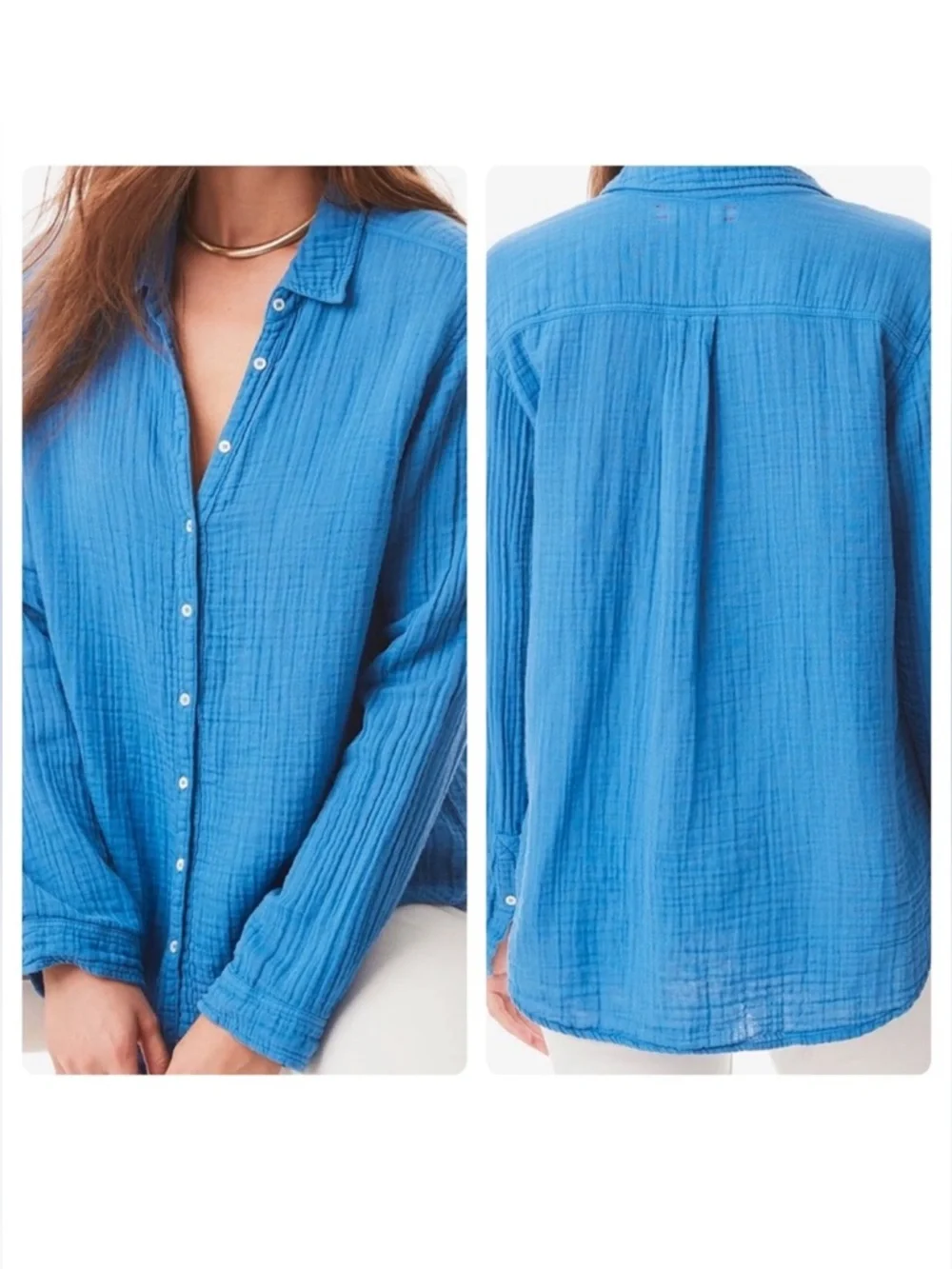 XIRENA Sea Blue Scout Shirt Womens - Picture 3 of 12